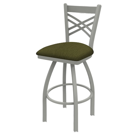 Holland Bar Stool Co 30" Swivel Bar Stool, Nickel Finish, Graph Parrot Seat 82030AN015